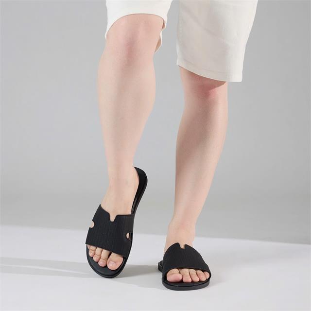 Dép Nam MWC 9249 - Dép Unisex Nam Quai Ngang Bản Rộng, Da Vân Sọc Bền Đẹp, Nam Tính, Thời Trang.