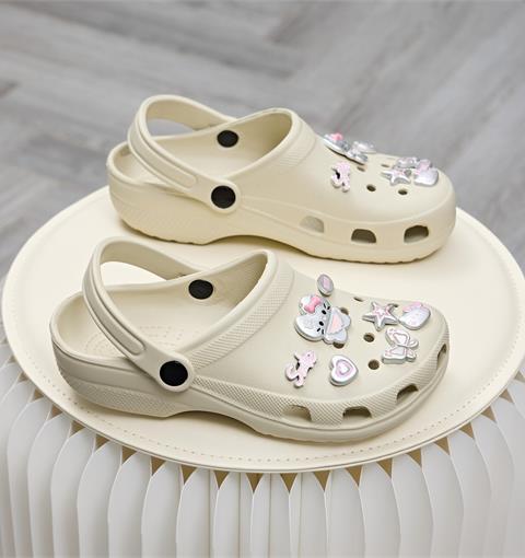 Dép Nữ MWC 8699 - Dép Sandal Eva Nữ Gắn Sticker Sao, Tim, Gấu Bướm Mạ Bạc Dễ Thương, Hottrend.