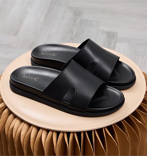 Dép Nam MWC 9242 - Dép Da Nam Quai Ngang Bản Rộng Hiện Đại, Nam Tính, Bền Đẹp, Hottrend, Thời Trang.
