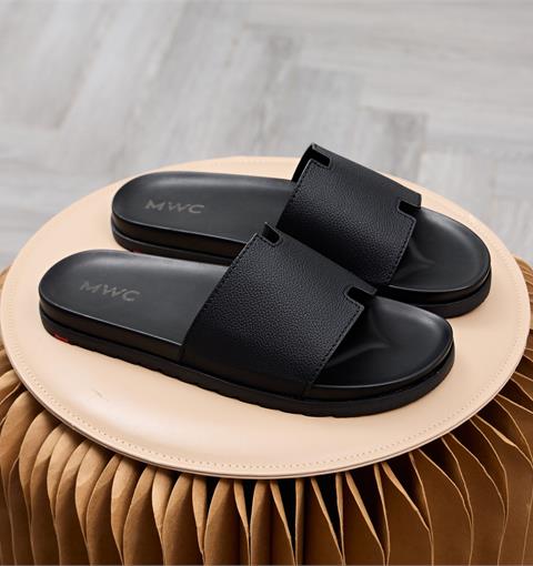 Dép Nam MWC 9238 - Dép Nam Da Nhám Cao Cấp, Quai Ngang Bản To Êm Mềm, Bền Đẹp, Nam Tính.