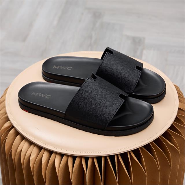 Dép Nam MWC 9238 - Dép Nam Da Nhám Cao Cấp, Quai Ngang Bản To Êm Mềm, Bền Đẹp, Nam Tính.
