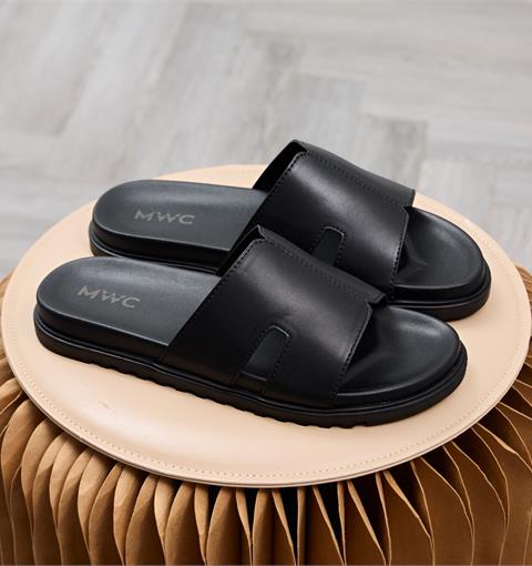 Dép Nam MWC 9239 - Dép Nam Quai Ngang Unisex, Da Mềm, Êm Chân, Dễ Phối Đồ.