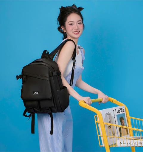 BALO MWC 1204 - Balo Unisex Thời Trang Chống Sốc, Chống Nước, Nhiều Ngăn Siêu Tiện Lợi Dùng Đựng Laptop, Mang Đi Học, Đi Chơi.