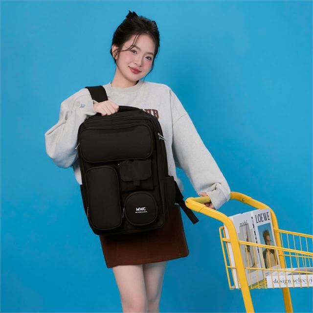 BALO MWC 1173 - Balo Unisex Thời Trang Chống Sốc, Chống Nước, Nhiều Ngăn Siêu Tiện Lợi Dùng Đựng Laptop, Mang Đi Học, Đi Chơi