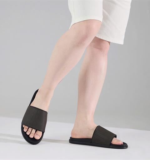 Dép Nam MWC 9266 - Dép Unisex Nam Quai Ngang Bản Rộng, Da Vân Sọc Bền Đẹp, Nam Tính, Đẳng Cấp Mới.