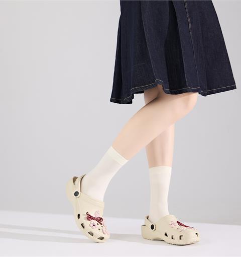 Dép Nữ MWC 8701 - Dép Sandal Eva Nữ Gắn Sticker Gấu Hoa Nơ Siêu Xinh, Trẻ Trung, Hotrend.