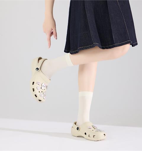 Dép Nữ MWC 8699 - Dép Sandal Eva Nữ Gắn Sticker Sao, Tim, Gấu Bướm Mạ Bạc Dễ Thương, Hottrend.