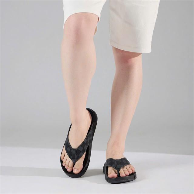  Dép Nam MWC 9247 - Dép Nam Quai Kẹp Da Caro Cao Cấp, Nam Tính, Sang Trọng, Bền Đẹp, Dễ Mang.