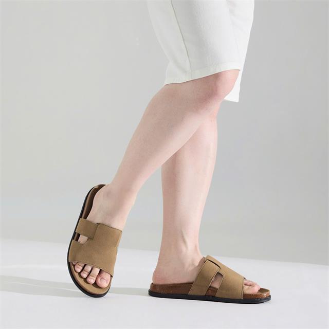 Dép Nam MWC 9260 - Dép Nam Quai Da Ngang Bản To Nam Tính, Bền Đẹp, Thời Trang.