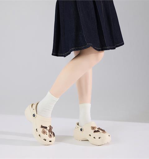 Dép Nữ MWC 8687 - Dép Sandal Đế Đúc Gắn Sticker Gấu Pear, Love, Nice Siêu Xinh, Trẻ Trung, Bền Đẹp.