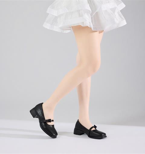 Giày Cao Gót MWC G366 - Búp Bê Thanh Lịch Nữ Phối Quai Ngang Mảnh Đính Nơ Nhỏ Xinh, Bền Đẹp.