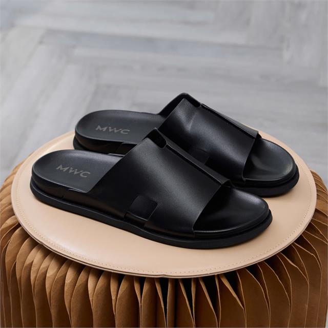 Dép Nam MWC 9265 - Dép Nam Quai Da Ngang Bản To Nam Tính, Êm Nhẹ, Bền Đẹp, Thời Trang.