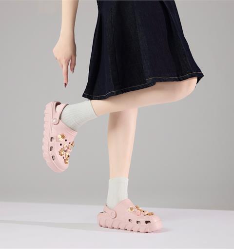 Dép Nữ MWC 8714 - Dép Sandal Eva Nữ Gắn Charm Hình Kẹo Gấu, Cherry Pet Nhỏ Xinh, Trẻ Trung, Năng Động.