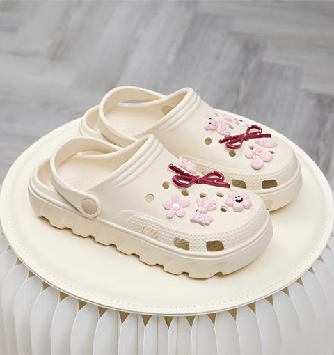 Dép Nữ MWC 8741 - Dép Sandal Nữ Gắn Charm Gấu Hoa Nơ Dễ Thương, Êm Nhẹ, Bền Đẹp.