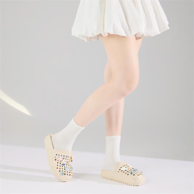 Dép Sục Nữ MWC 8736 - Dép Sục Nữ Gắn Sticker Đại Dương Xanh, Năng Động, Trẻ Trung, Thời Trang.