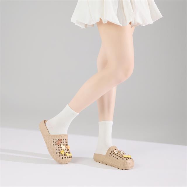 Dép Sục Nữ MWC 8735 - Dép Sục Nữ Gắn Charm Kẹo, Bắp, Bánh, Kem Ngọt Ngào, Xinh Xắn, Thời Trang.