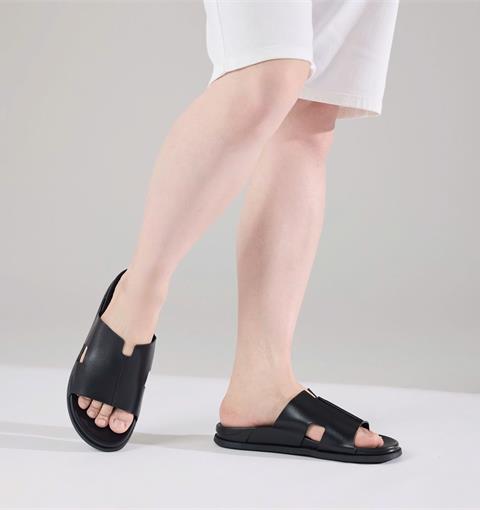 Dép Nam MWC 9265 - Dép Nam Quai Da Ngang Bản To Nam Tính, Êm Nhẹ, Bền Đẹp, Thời Trang.