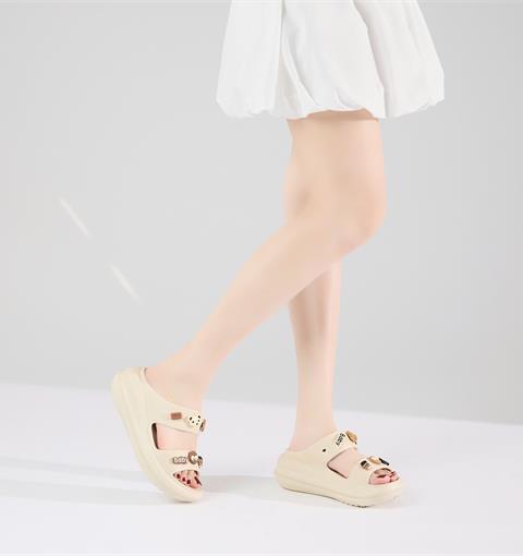 Dép Nữ MWC 8749 - Dép Eva Nữ Gắn Charm Pet Baby, Ly Coffe Siêu Xinh, Êm Nhẹ, Bền Đẹp.