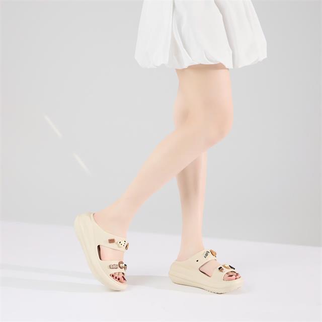 Dép Nữ MWC 8749 - Dép Eva Nữ Gắn Charm Pet Baby, Ly Coffe Siêu Xinh, Êm Nhẹ, Bền Đẹp.