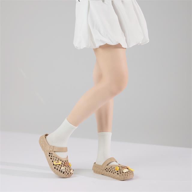 Dép Sục Nữ MWC 8745 - Dép Sục Nữ Gắn Charm Kẹo, Bắp, Bánh, Kem Ngọt Ngào, Xinh Xắn, Thời Trang.