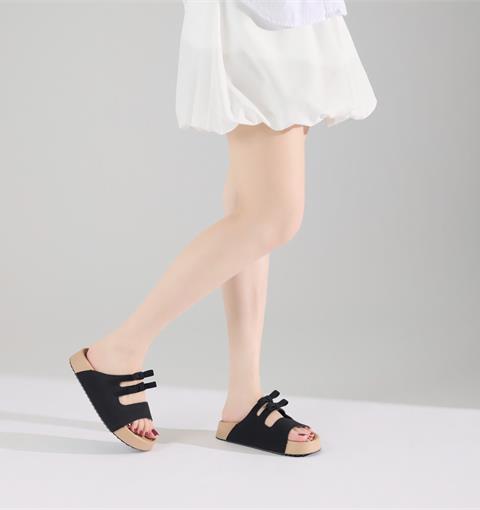 Dép Nữ MWC 8746 - Dép Nữ Hai Quai Ngang Bản To Phối Nơ Nhỏ Xinh, Thanh Lịch, Bền Đẹp.