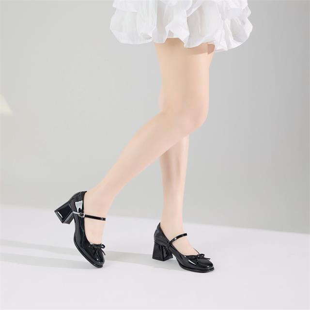 Giày Cao Gót MWC G379 - Giày Cao Gót 6cm, Nơ Xinh Phối Quai Ngang Mảnh Khoá Cài Thanh Lịch, Nữ Tính, Thời Trang.