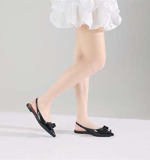 Giày Cao Gót MWC G380 - Giày Cao Gót Slingback, Mũi Nhọn Phối Nơ Thanh Mảnh, Mềm Mại, Nữ Tính, Sang Trọng.