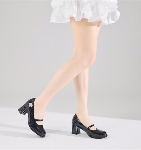 Giày Cao Gót MWC G376 - Giày Gót Vuông 6cm Dáng Basic Phối Quai Mảnh Thanh Lịch, Nữ Tính, Thời Trang.