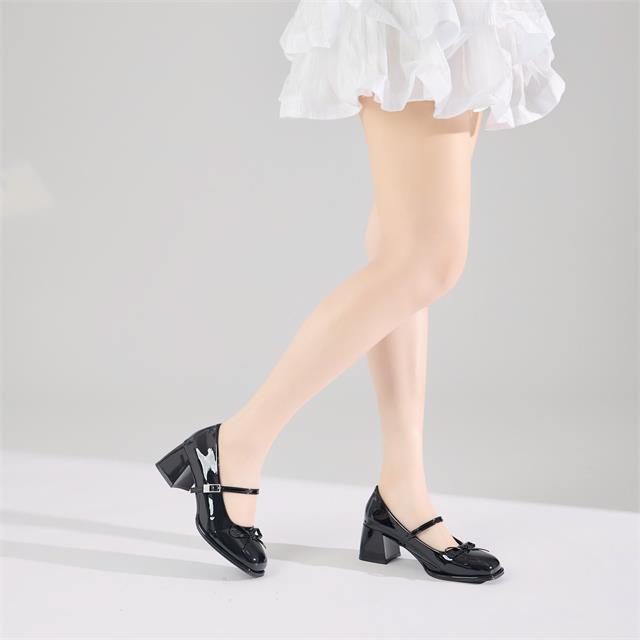 Giày Cao Gót MWC G381 - Giày Cao Gót 6cm Phối Quai Mảnh Đính Khóa Đá Kim Loại Sang Chảnh, Thời Trang.