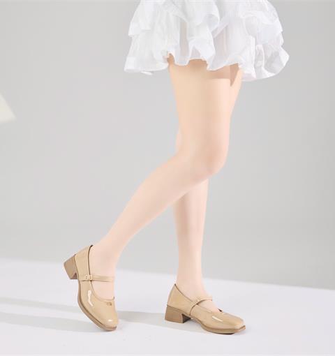 Giày Cao Gót MWC G373 - Búp Bê Cao Gót Thanh Lịch, Quai Ngang Mảnh Phối Khoá Chữ Kim Loại Sang, Xịn, Mịn.