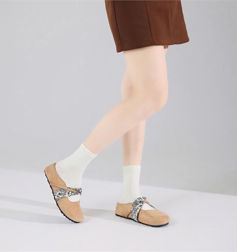 Dép Sục Nữ MWC 8730 - Dép Sục Nữ Phối Hoạ Tiết Hoa Lá Cổ Điển Thanh Lịch Rất Vintage, Rất Pháp.