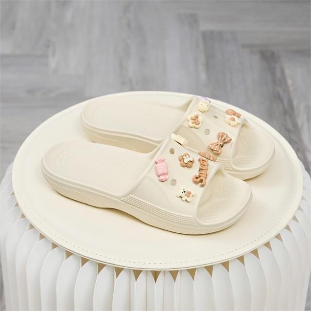 Dép Nữ MWC 8778 - Dép Eva Nữ Gắn Charm Kẹo Gấu, Hoa Nơ Siêu Xinh, Êm Nhẹ, Thời Trang.