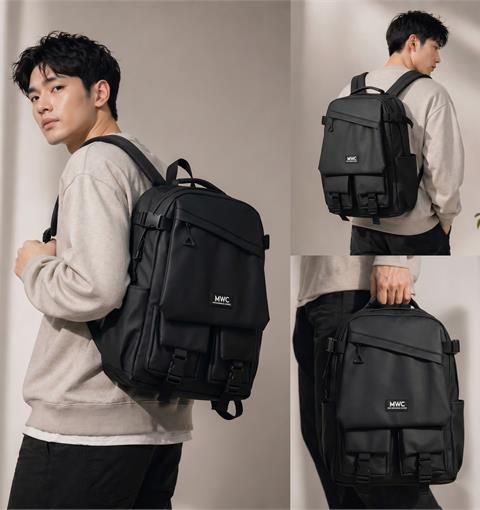 BALO MWC 1204 - Balo Unisex Thời Trang Chống Sốc, Chống Nước, Nhiều Ngăn Siêu Tiện Lợi Dùng Đựng Laptop, Mang Đi Học, Đi Chơi.
