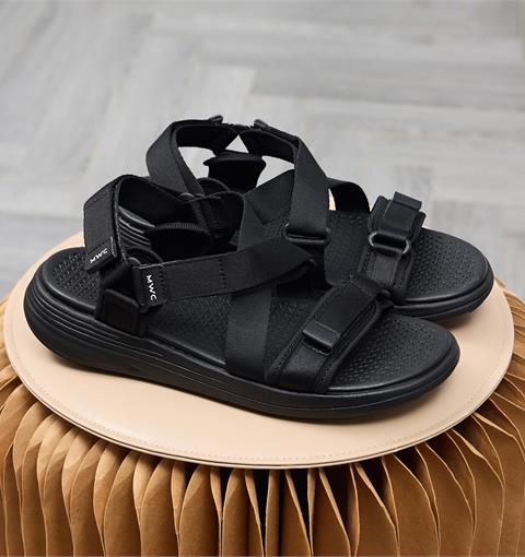 Giày Sandal Nam MWC 7123 - Sandal Nam Quai Ngang Chéo Phối Lót Dán Thanh Lịch Đi Học, Đi Làm, Bền Đẹp, Thời Trang.