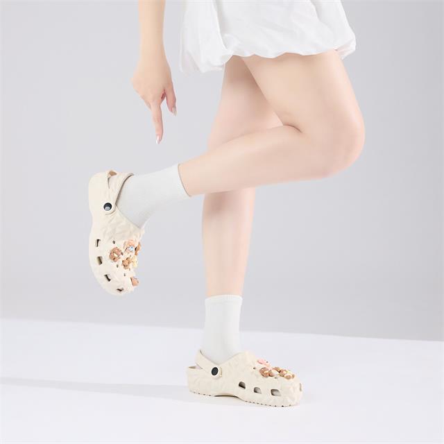 Dép Nữ MWC 8779 - Dép Sandal Eva Nữ Gắn Charm Thỏ Gấu Xinh Xắn, Êm Nhẹ, Bền Đẹp, Thời Trang.