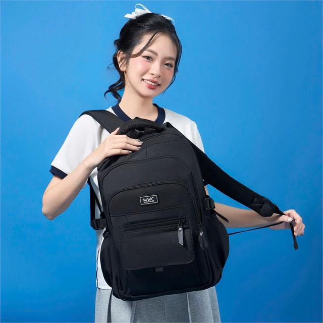 BALO MWC 1245 - Balo Unisex Thời Trang Chống Sốc, Chống Nước, Nhiều Ngăn Siêu Tiện Lợi Dùng Đựng Laptop, Mang Đi Học, Đi Chơi.