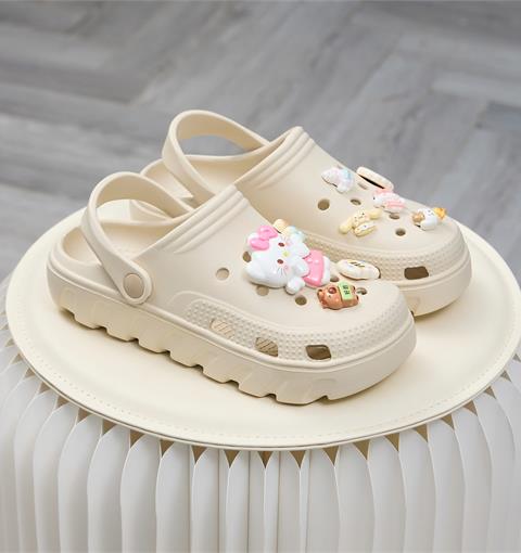 Dép Nữ MWC 8797 - Dép Sandal Eva Nữ Gắn Charm Mèo Nơ, Gấu Hoa Siêu Cute, Êm Nhẹ, Hot Trend.