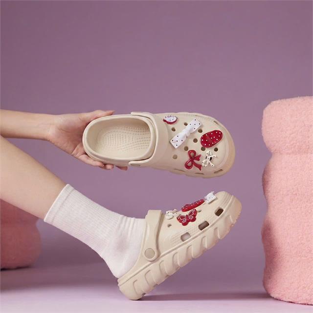  Dép Nữ MWC 8793 - Dép Sandal Eva Nữ Gắn Charm Nơ Bi Tiểu Thơ Xinh Xắn, Êm Nhẹ, Bền Đẹp.