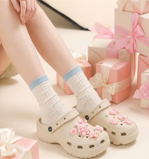Dép Nữ MWC 8785 - Dép Sandal Eva CharmThỏ Hồng, Hoa Nơ Xinh Xắn, Êm Nhẹ, Bền Đẹp.