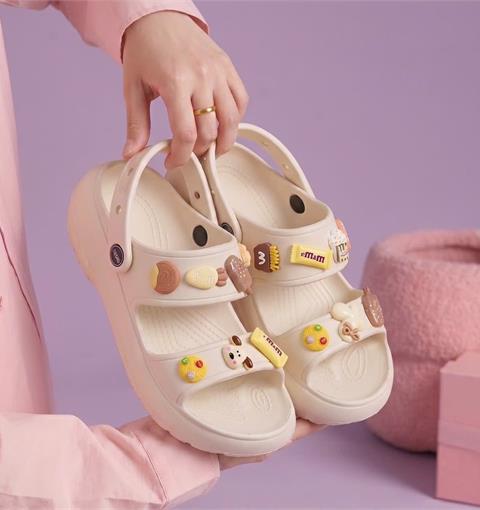 Dép Nữ MWC 8783 - Dép Sandal Nữ Charm Bánh, Kem, Bé Cún Nhẹ Nhàng, Dễ Phối Đồ, Đi Học, Đi Chơi Cực Xinh.