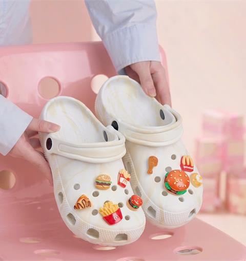 Dép Nữ MWC 8818 - Dép Eva Loang Màu Charm Ẩm Thực Mini Ngộ Nghĩnh, Dễ Thương, Dễ Phối Đồ.