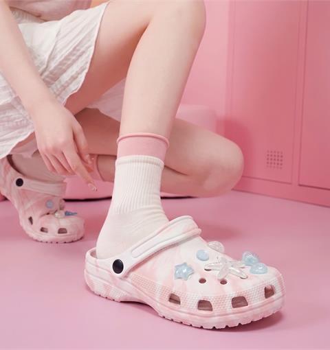  Dép Nữ MWC 8819 - Dép Eva Loang Màu Pastel Xanh Biển, Hồng Phấn Gắn Charm Sao Biển Lung Linh, Bền Đẹp.