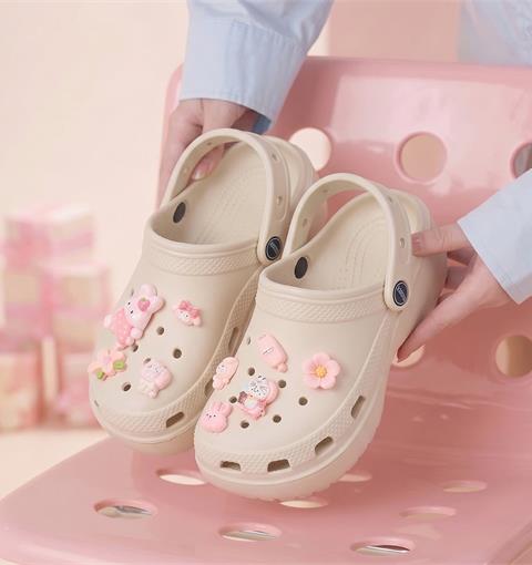 Dép Nữ MWC 8785 - Dép Sandal Eva CharmThỏ Hồng, Hoa Nơ Xinh Xắn, Êm Nhẹ, Bền Đẹp.