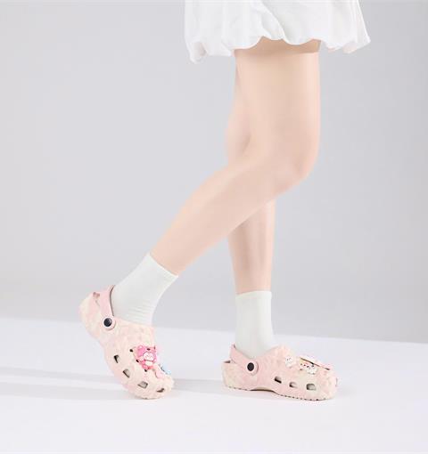 Dép Nữ MWC 8780 - Dép Eva Loang Màu Charm Hồng Pastel, Mèo Nơ Siêu Xinh, Mang Đậm Phong Cách Hàn.