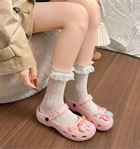 Dép Nữ MWC 8787 - Dép Eva Charm Búp Bê Hồng, Phao Bơi Sinh Động, Trẻ Trung, Mang Đậm Phong Cách Hàn.
