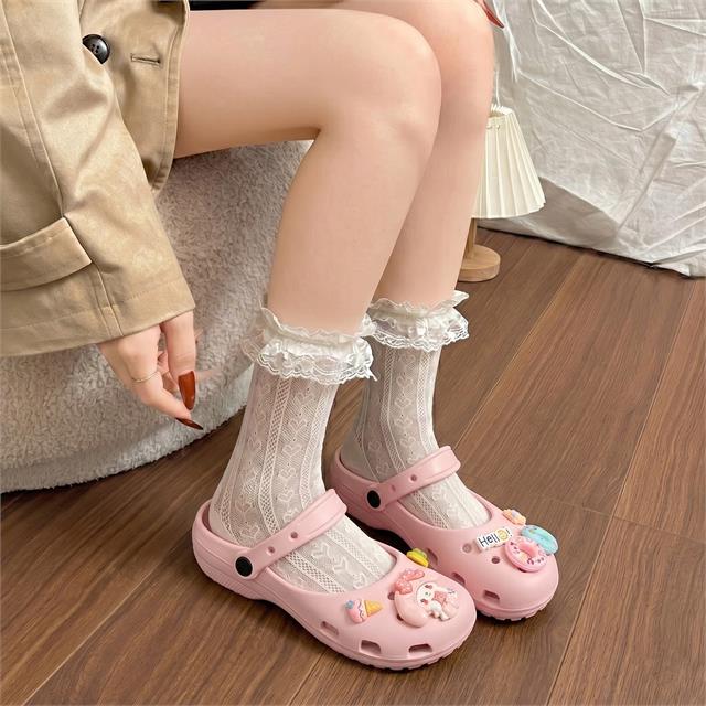 Dép Nữ MWC 8787 - Dép Eva Charm Búp Bê Hồng, Phao Bơi Sinh Động, Trẻ Trung, Mang Đậm Phong Cách Hàn.