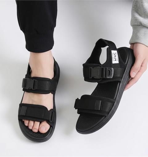 iày Sandal Nam MWC 7122 - Sandal Nam Quai Ngang Dán Cài Thanh Lịch Đi Học, Đi Làm, Bền Đẹp, Thời Trang.