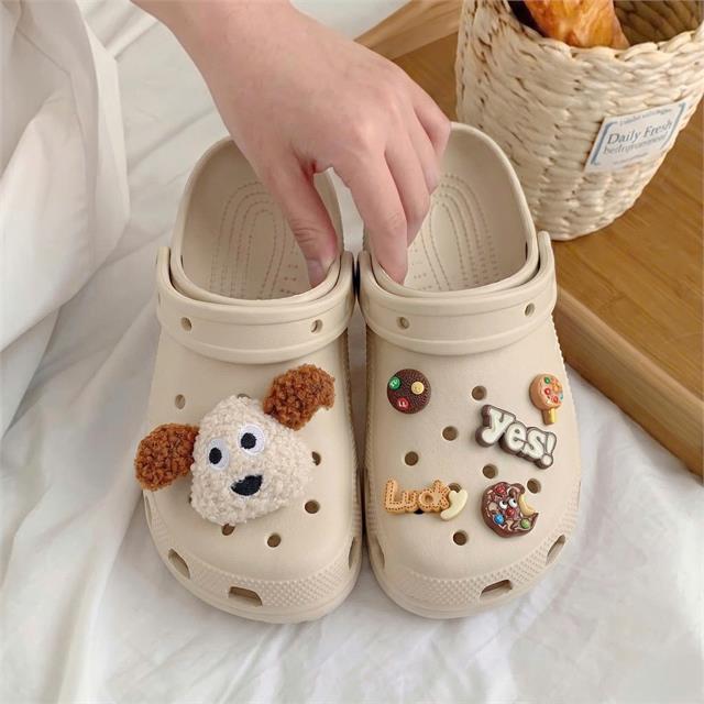  Dép Nữ MWC 8684 - Dép Sandal Eva Đế Đúc Nữ Hoạ Tiết Chó Bông Gắn Charm Bánh Kẹo Siêu Dễ Thương, Êm Nhẹ, Bền Đẹp.
