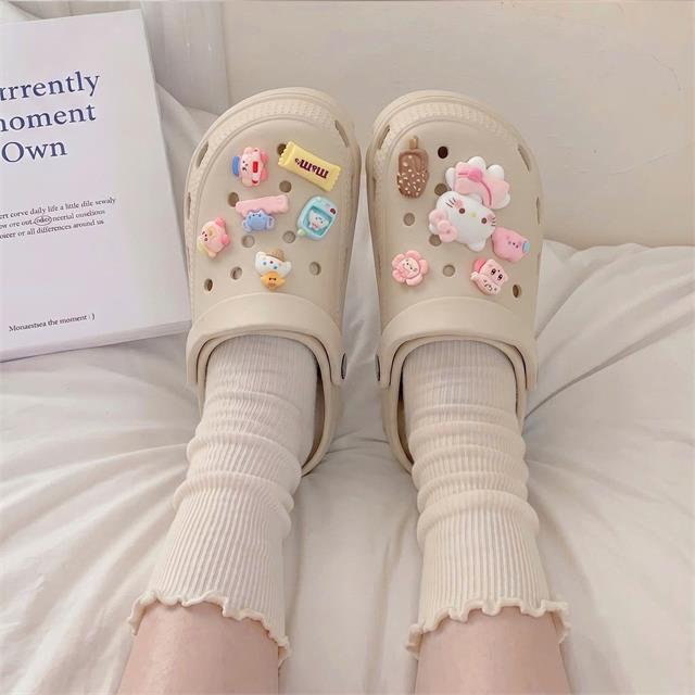 Dép Nữ MWC 8846 - Dép Sục Charm Hello Kitty Siêu Nhẹ, Êm Chân, Dễ Thương Chuẩn Hàn.