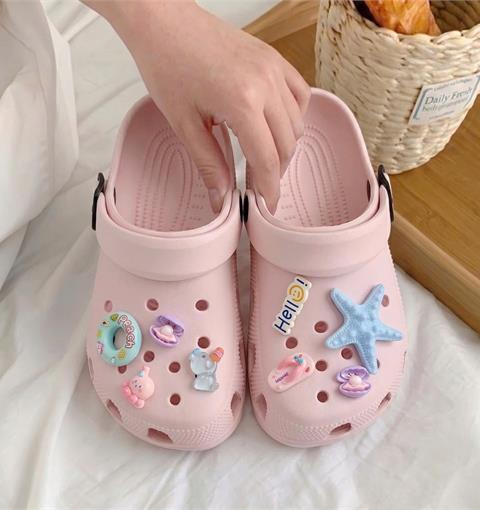 Dép Nữ MWC 8856 - Dép Sandal Eva Nữ Gắn Charm Sao Biển Đại Dương Sinh Động, Êm Nhẹ, Bền Đẹp.